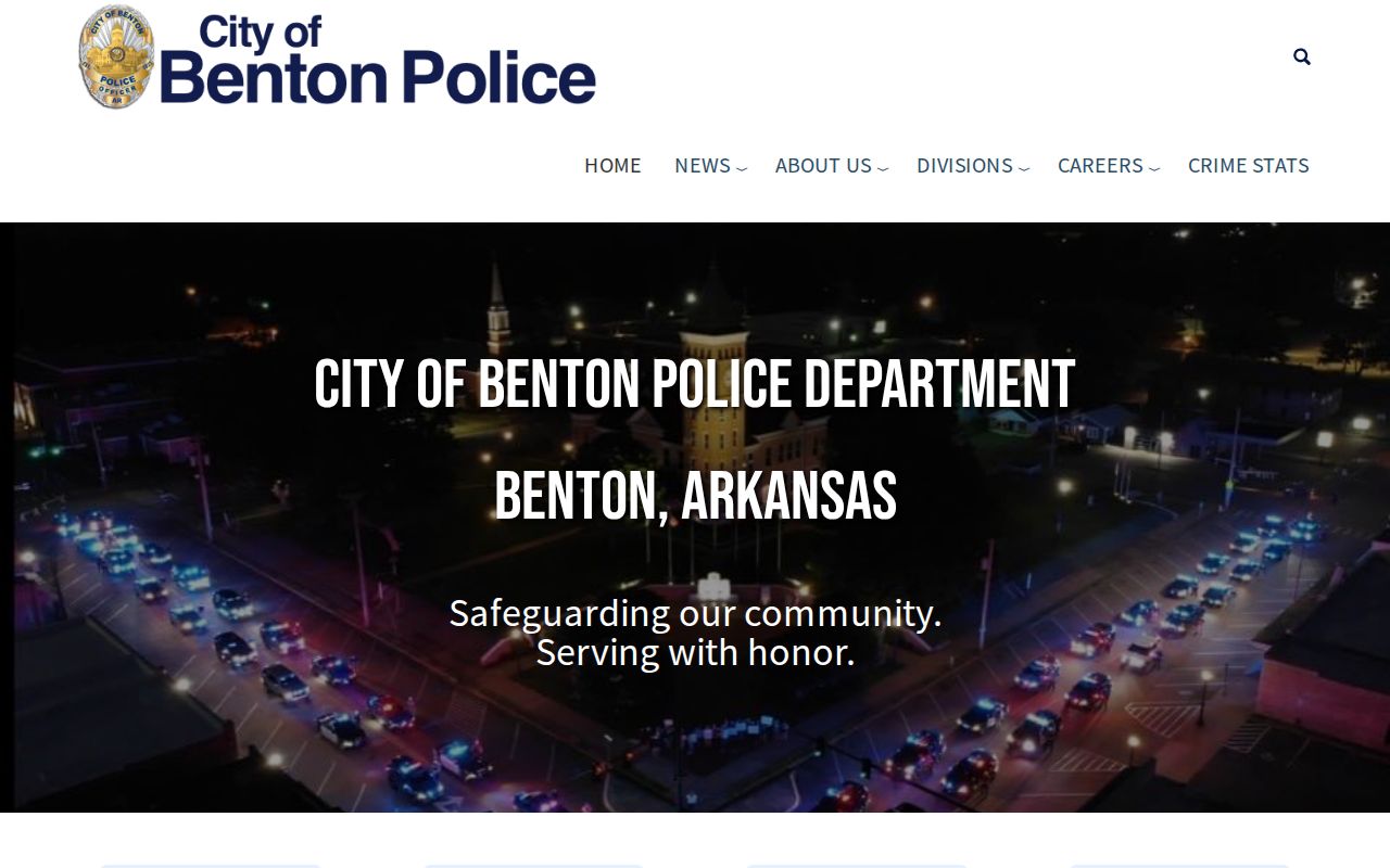Saline County traffic warrant Benton Police route